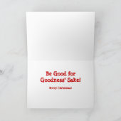 クリスマスカードを出さない方が良いボクサー犬 シーズンカード (内部)