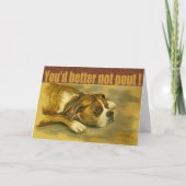 クリスマスカードを出さない方が良いボクサー犬 シーズンカード (正面)