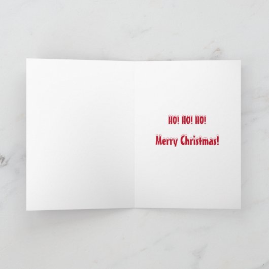 クリスマスカードを動かしている生き物は一人もなかった カード (内部)