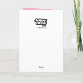 クリスマスカードを持っている カード (裏面)