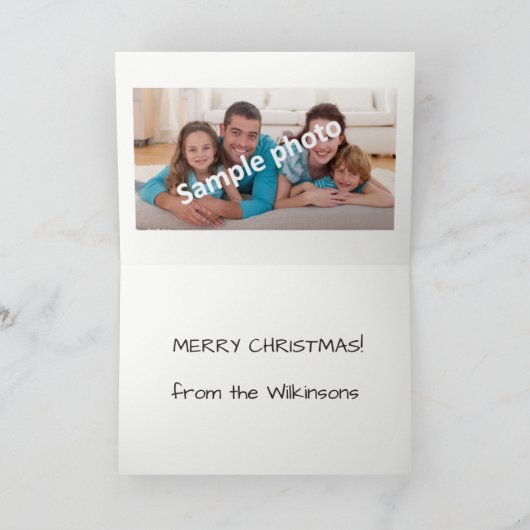 クリスマスカードを推測する シーズンカード (内部)