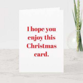 クリスマスカードを楽しんでください カード
