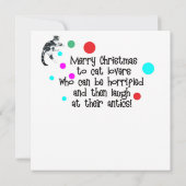 クリスマスカードを欲しがる猫たち (裏面)