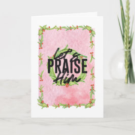 クリスマスカードを褒めよう シーズンカード