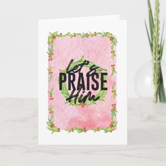 クリスマスカードを褒めよう シーズンカード (正面)