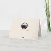 クリスマスカードを買うために電車に乗って帰る シーズンカード (裏面)