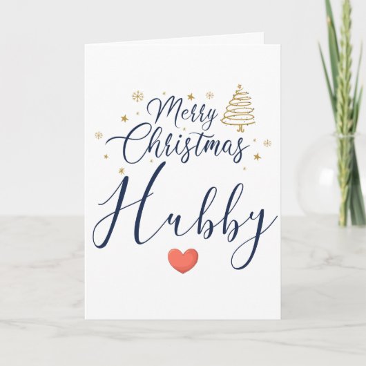 クリスマスカードを贈ります - すばらしい夫へ カード (正面)