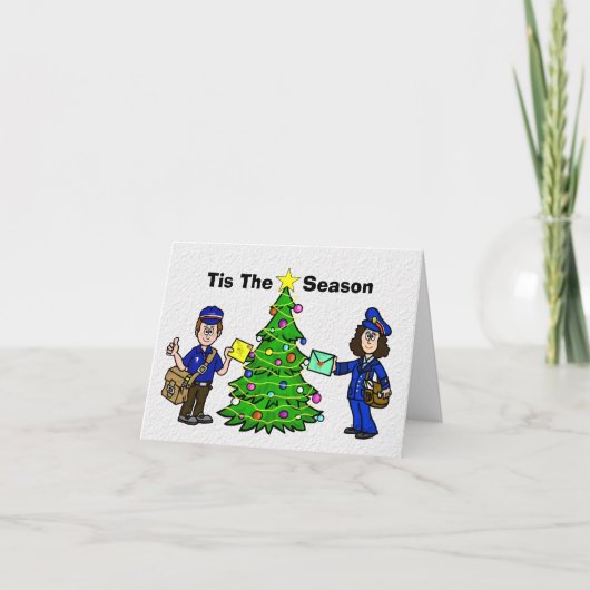 クリスマスカードを郵送する初期クリスマスカード シーズンカード (正面)