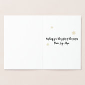 クリスマスカードを飾る季節の贈り物 箔カード (内部)