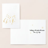 クリスマスカードを飾る季節の贈り物 箔カード (ディスプレー)