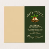 クリスマスカードを飾る 名刺 (外部フラット)