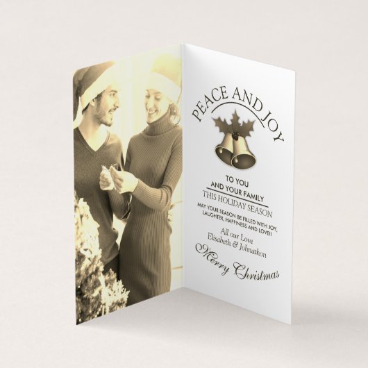 クリスマスカードを飾る 名刺 (内部)