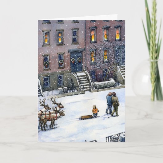 クリスマスカードを"ジングルジャンジャン鳴らして下さい" シーズンカード (正面)