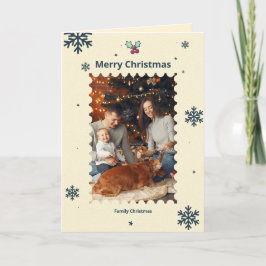 クリスマスカードイエロー サンキューカード