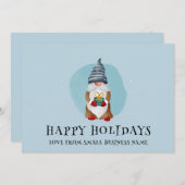 クリスマスカードオンラインパーソナライズされたハッピーホリデー シーズンカード (正面/裏面)