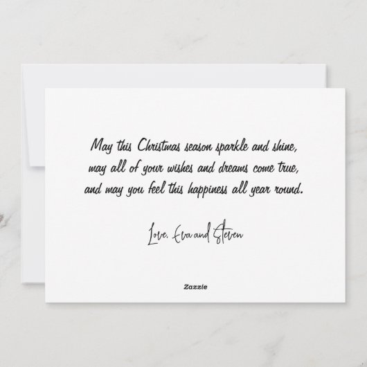 クリスマスカードオーストラリア国旗カンガルーそり シーズンカード (裏面)