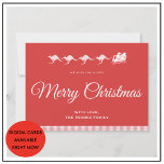 クリスマスカードオーストラリアSanta sleigh Kangaroo シーズンカード<br><div class="desc">カンガルーのクリスマスカード、サンタス・スリーのオーストラリアのホリデーカード：オーストラリアをテーマにしたメリークリスマスカードをお探しですか？サンタのスリーと文字"私たちは非常にメリークリスマスを願う"の代わりにカンガルーとクラシック赤いホリデーカードは、そうエレガントと魔法だ。家族の名前を前面に追加し、背面のメッセージの下に追加することもできユニークる。</div>