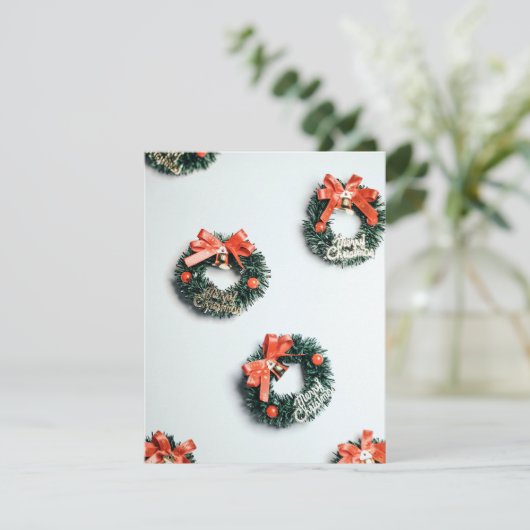 クリスマスカードオーナメントと引用文 シーズンカード (スタンド正面)