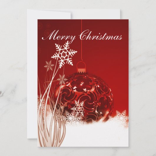 クリスマスカードオーナメント。 招待状 (正面)