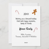 クリスマスカードキャンディーケーン&ジンジャーブレッドマンHAMbWG シーズンカード (裏面)