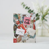 クリスマスカードコラージュ ポストカード (スタンド正面)