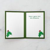 、クリスマスカードサンタSherlock シーズンカード (内部)