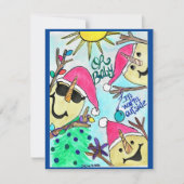 クリスマスカードサンディメンベビーイットアムアウトサイド シーズンカード (正面)