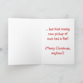 クリスマスカードスカタツムジー新しいピックアップ シーズンカード (内部)