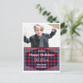 クリスマスカードタータンチェックはがき – HAMbWG シーズンポストカード (スタンド正面)