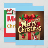 クリスマスカードデザイン メリークリスマス シーズンカード (正面/裏面)