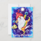 クリスマスカードハッピーイベント格言とベル (正面)