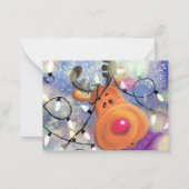 クリスマスカードハッピートインデナー ノートカード (裏面)