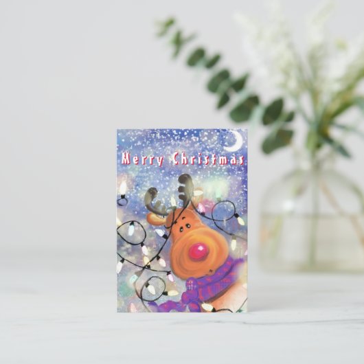 クリスマスカードハッピートインデナー ノートカード (スタンド正面)
