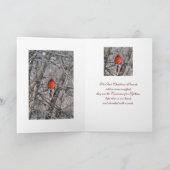 クリスマスカードバイジャンツ(鳥)ショウジョウコウカンチョウ シーズンカード (内部)