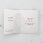 クリスマスカードビクトリアン付き猫 シーズンカード (内部)