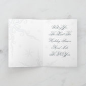 クリスマスカードブルースノーフレーク シーズンカード (内部)