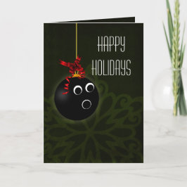 クリスマスカードボウリングをする人、 クリケットの投手用 シーズンカード