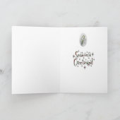 クリスマスカードマルチーズのスノードロップ シーズンカード (内部)