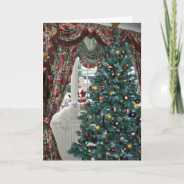 クリスマスカードマルチーズのスノードロップ シーズンカード