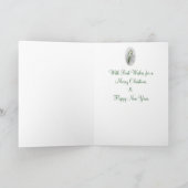 クリスマスカードマルチーズのスノードロップ シーズンカード (内部)