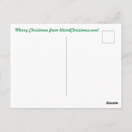 クリスマスカードマンモスとDinotherium ポストカード (裏面)