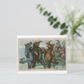 クリスマスカードマンモス ポストカード (スタンド正面)