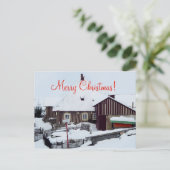 クリスマスカードメリークリスマス シーズンポストカード (スタンド正面)