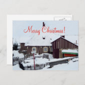 クリスマスカードメリークリスマス シーズンポストカード (正面/裏面)