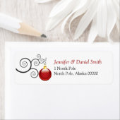 クリスマスカードラベルステッカーズホリデイオーナメント ラベル (インサイチュ)