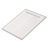 クリスマスカードリスト ノートパッド (アングル)