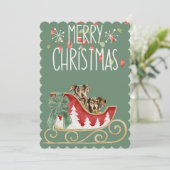 クリスマスカードロングヘアダッチンド シーズンカード (スタンド正面)