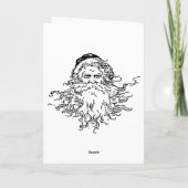 クリスマスカードヴィンテージキャットアンドキャンドル シーズンカード (裏面)