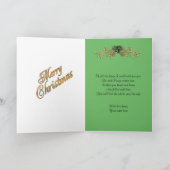 クリスマスカードヴィンテージ父クリスマス シーズンカード (内部)