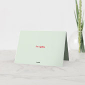 クリスマスカード付きリース サンキューカード (裏面)